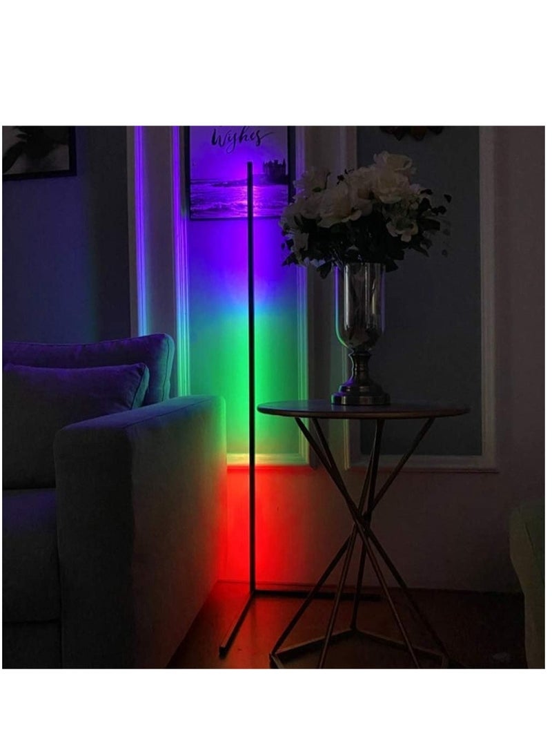 ELTRAZONE Smart RGB Floor Lamp, LED Floor Lamp Ambient Background Light, Modern Minimalism Color Changing LED Dimmable Torchiere - Image 2
