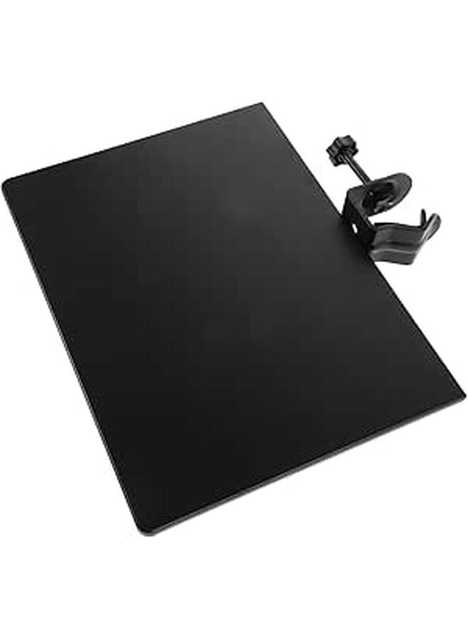 Adjustable Plastic Clamp On Mic Stand Tray Holder For Sound Cards And Sheet Music - Image 1
