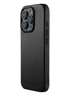 Mujjo Mujjo Leather Phone Case - Fits iPhone 14 Pro Max - MagSafe Compatible - Premium European Leather - Enhanced Phone & Camera Lens Protection - Black  - Image 1