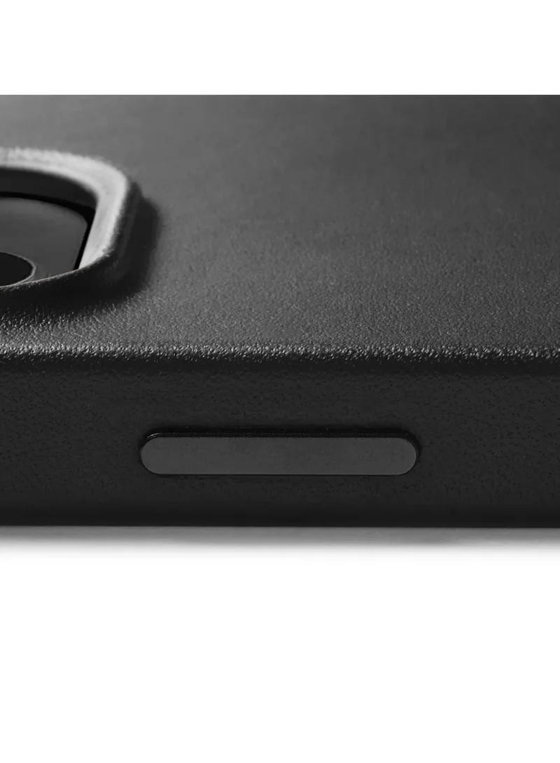 Mujjo Mujjo Leather Phone Case - Fits iPhone 14 Pro Max - MagSafe Compatible - Premium European Leather - Enhanced Phone & Camera Lens Protection - Black