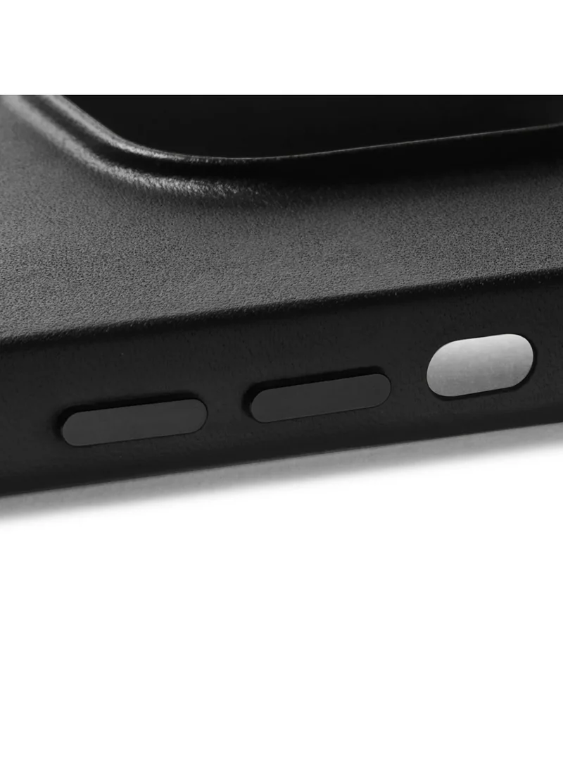 Mujjo Mujjo Leather Phone Case - Fits iPhone 14 Pro Max - MagSafe Compatible - Premium European Leather - Enhanced Phone & Camera Lens Protection - Black