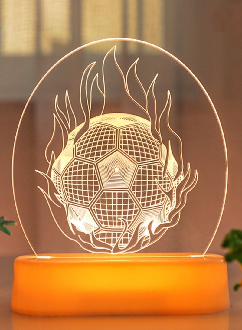 Loquat 3D Small Night Light LED Creative Desktop Atmosphere Light Indoor New Strange Strict Selection Lighting Acrylic Battery Light 13*14.2CM 