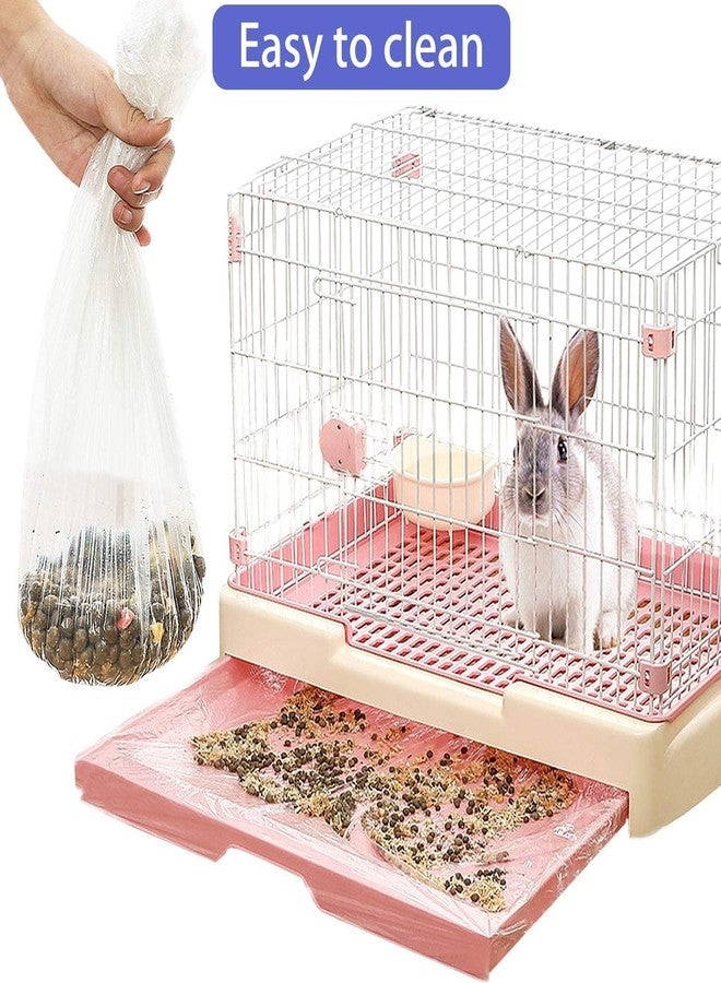 upcessory 30 pcs Disposable Cage Liners, Clear Plastic Rabbit Cage Liner Bag, Universal Toilet Film for Bunny, Hamster, Totoro, Hedgehog, Guinea Pig and Small Animals(30pcs, 47in) - Image 3
