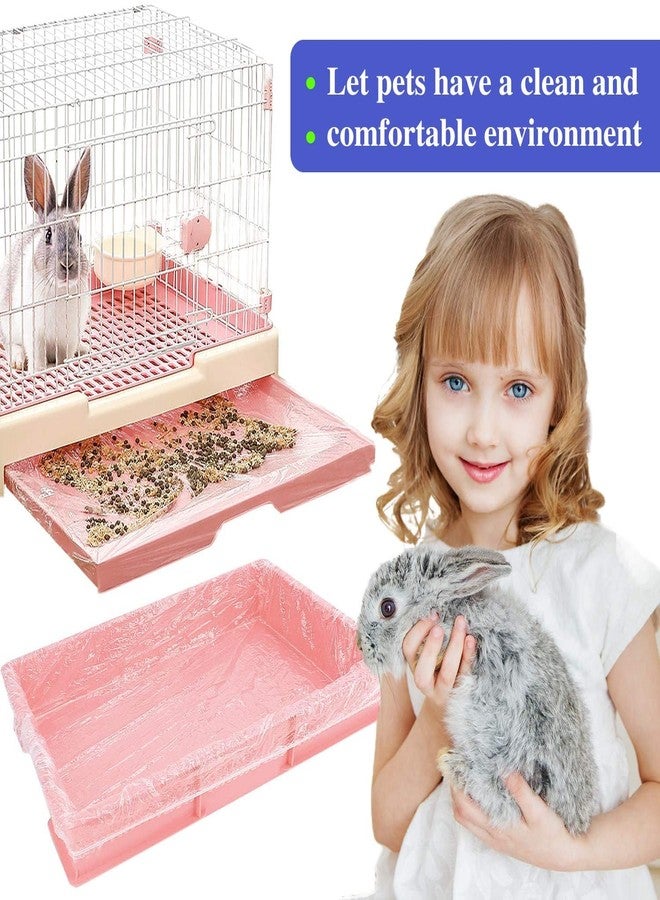upcessory 30 pcs Disposable Cage Liners, Clear Plastic Rabbit Cage Liner Bag, Universal Toilet Film for Bunny, Hamster, Totoro, Hedgehog, Guinea Pig and Small Animals(30pcs, 47in) - Image 4