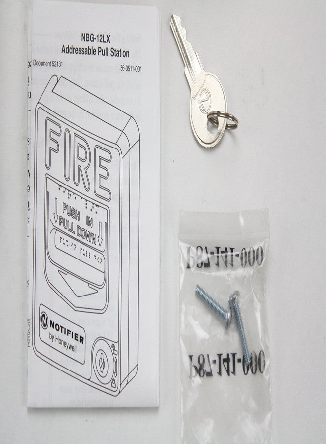 Notifier Honeywell NBG-12LX Fire Alarm Addressable Dual Action Pull Station With Key Lock - Image 4