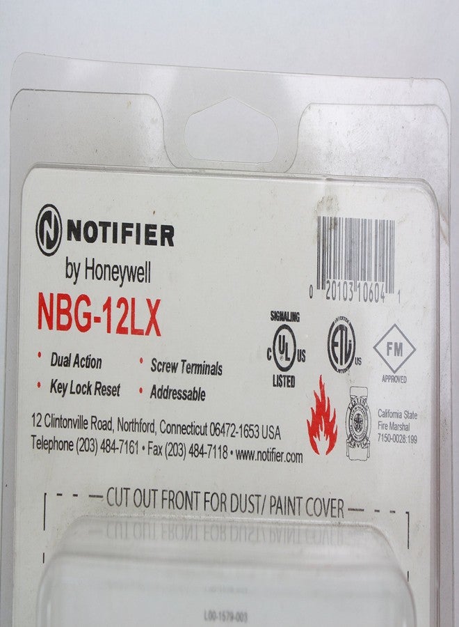 Notifier Honeywell NBG-12LX Fire Alarm Addressable Dual Action Pull Station With Key Lock - Image 3