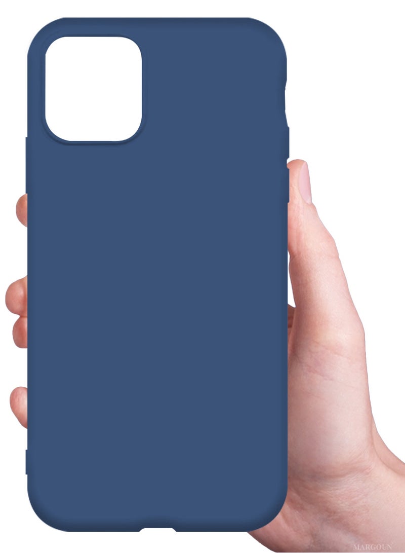 CATANES Soft Silky Silicone Case Cover for Apple iPhone 11 Pro - Full Body Protection - Midnight Blue - Image 3