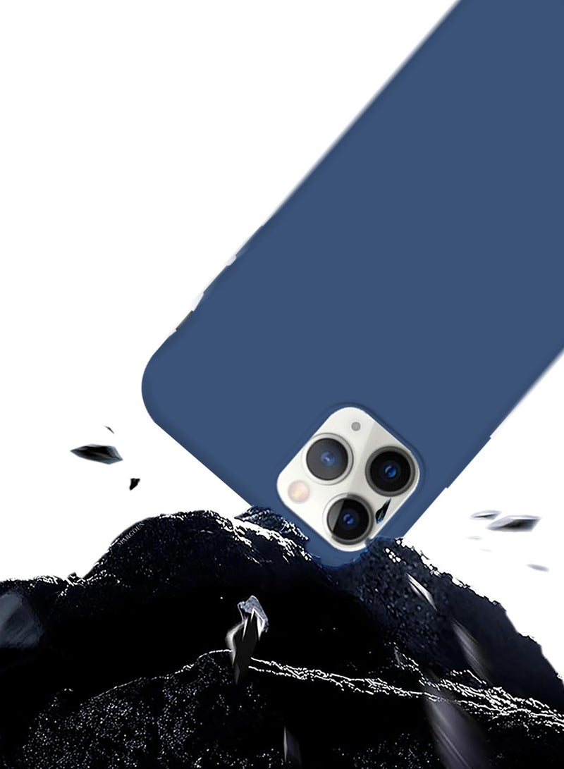 CATANES Soft Silky Silicone Case Cover for Apple iPhone 11 Pro - Full Body Protection - Midnight Blue - Image 4