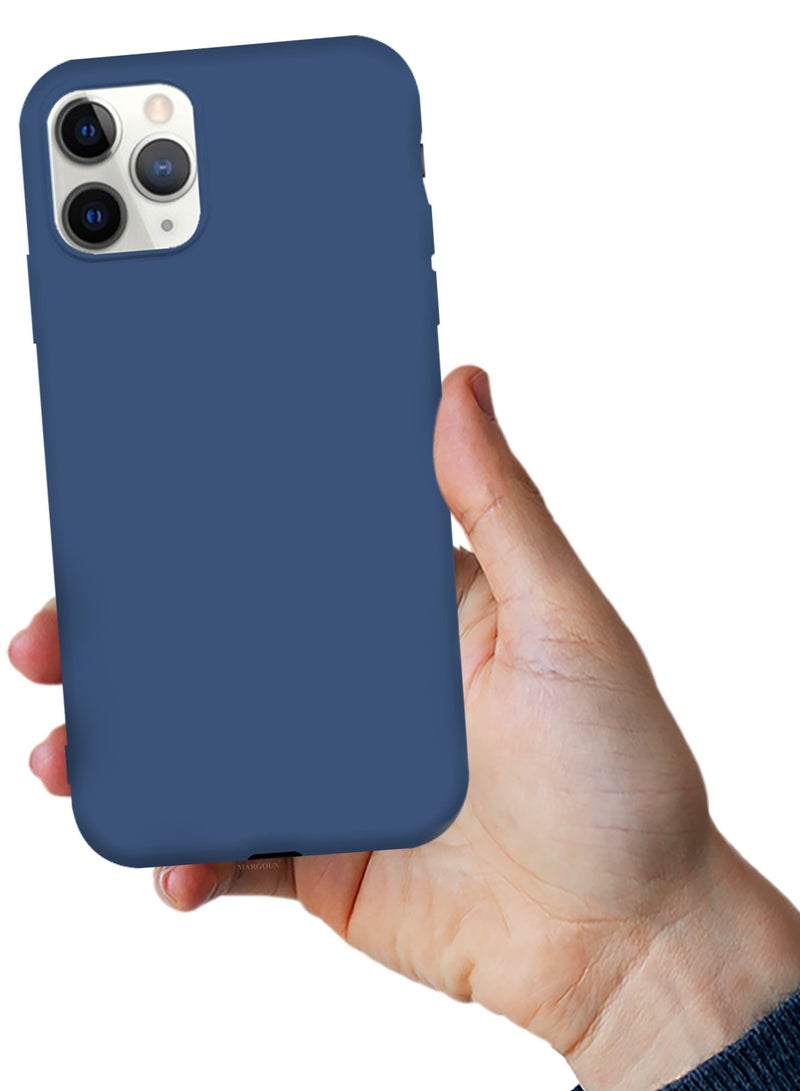CATANES Soft Silky Silicone Case Cover for Apple iPhone 11 Pro - Full Body Protection - Midnight Blue - Image 5