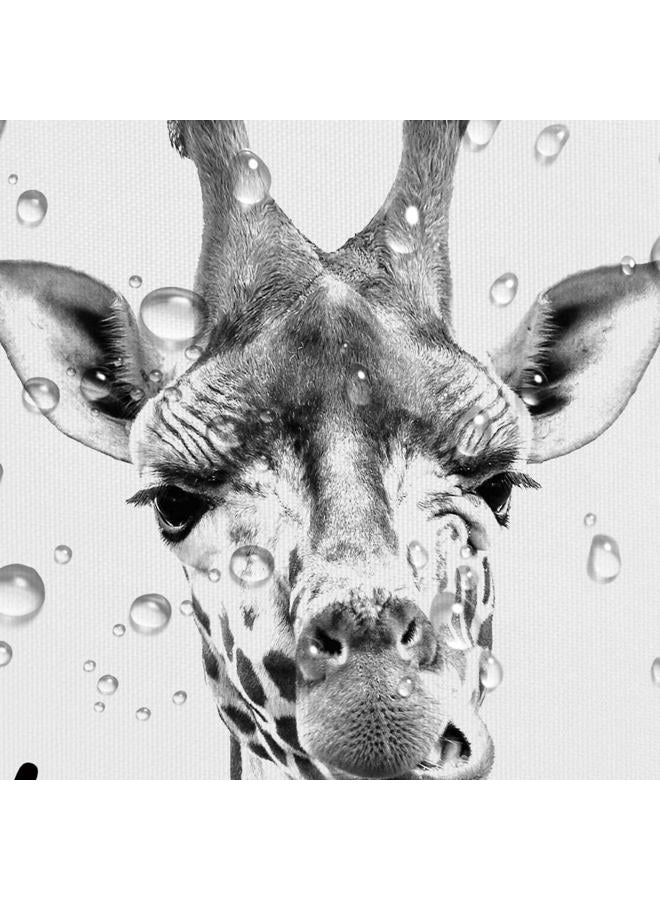Hajmsug Funny Giraffe Get Naked Shower Curtain for Bathroom, Cute Animal Wildlife Safari Decor Bathtub Fabric Curtain, Waterproof Polyester Shower Curtain Sets with Hooks, 69 x 70 - Image 4