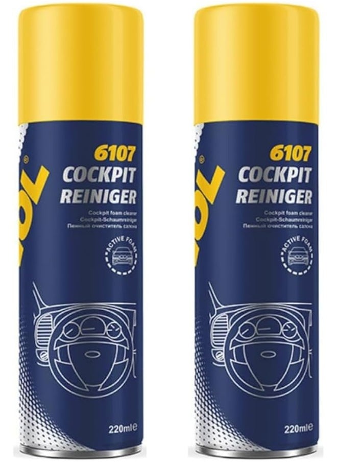 HTE Mannol Germany 2 Pack 6107  Dashboard Cleaner New Car Smell  220 Ml  - Image 1