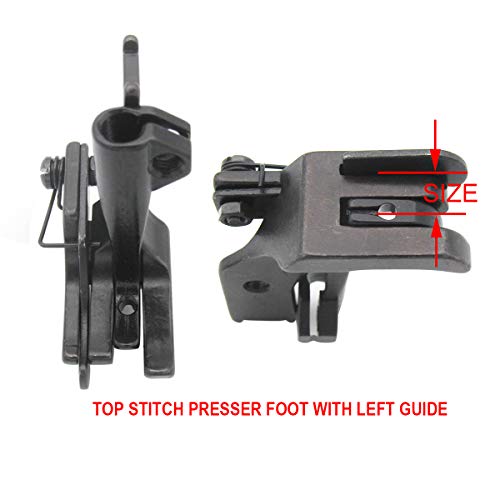 CKPSMS Brand-14SET Walking Presser feet Compatible with/Replacement for CONSEW Brand 206RB 226R 255 P1206RB Singer Brand 211A 211G 211W Single Needle Walking Foot Industrial Sewing Machine(KP-WF14) - Image 5