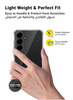 huanmate 2 in 1 Samsung Galaxy A55 Protection Pack - Ultra Clear Shockproof Case & Edge-to-Edge Screen Protector, 360 Degree Protection, Back Cover & Screen Protector for Samsung Galaxy A55  - Image 3