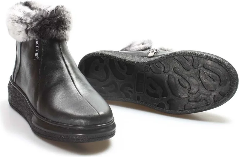 Fast Step Genuine Leather & Shearling Women's Sports Boots 733KZA0023