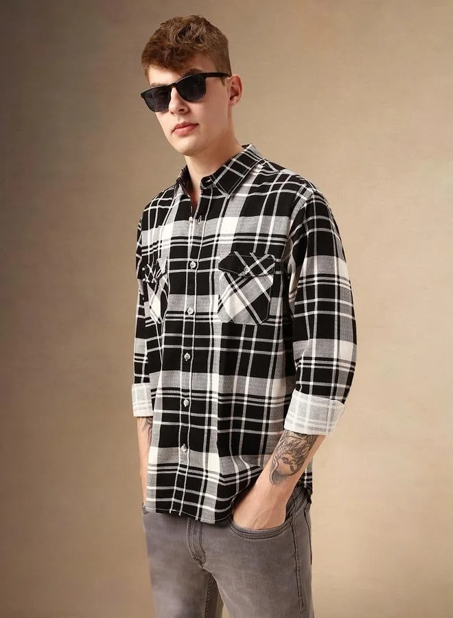 Dennis Lingo Men's Relaxed Fit Multi-Color Casual Shirt
