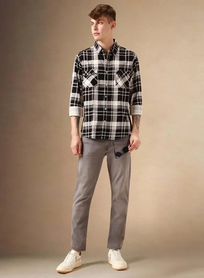 Dennis Lingo Men's Relaxed Fit Multi-Color Casual Shirt