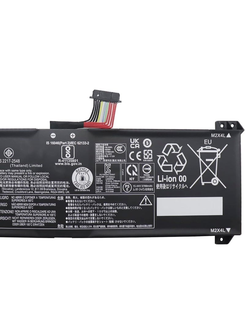 Terabyte بديل بطارية لابتوب L22M4PA0 L22B4PA0 L22D4PA0 L22X4PA0 لجهاز Lenovo LOQ 15APH8 15IRH8 16APH8 16IRH8 / IdeaPad 1-15IAU7 / Legion Slim 5-16APH8 5-16IRH8 (15.44V 60Wh) - Image 3