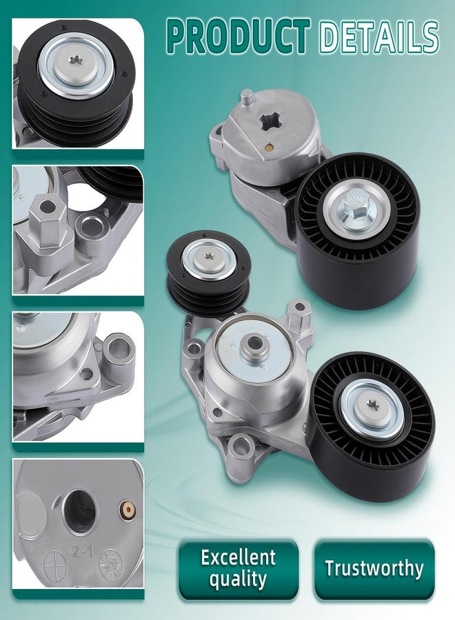 AUTOKAY Belt Tensioner Assembly Set of 2 Fit for Toyota Camry 2010-2011 16601-0V010 - Image 3