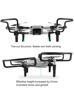 KASTWAVE 2 in 1 Propellers Guard for Mavic Mini 2, with Landing Gear Extension Legs Protection Drone Accessories Foldable for DJI Mavic Mini 2/ Mini 1 / Mini SE Drone (Grey)  - Image 3