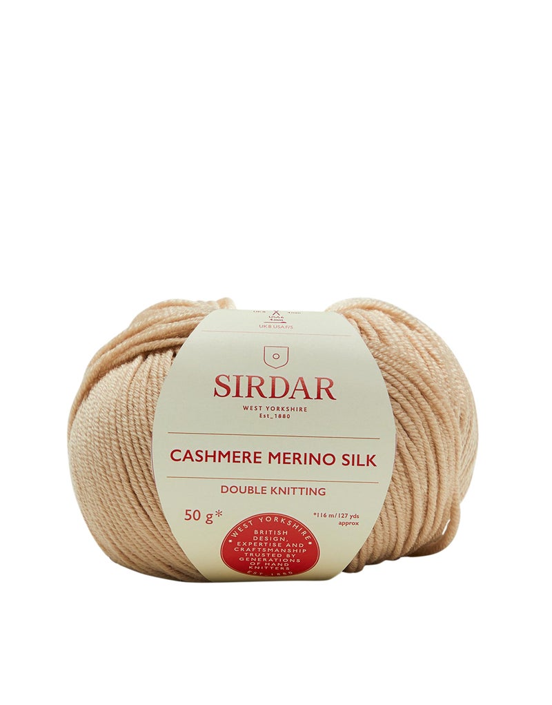 Sirdar Cashmere Merino Silk DK Double Knitting Sand Stone 422 50g