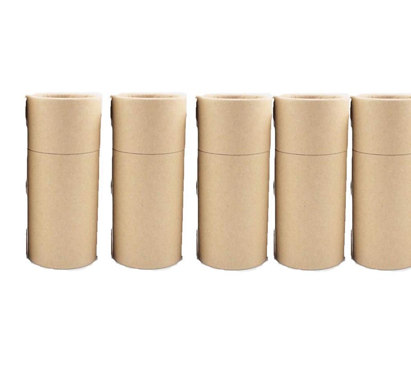 glasstore Empty Kraft Paper Jar Tube Cardboard BoxesEssential Oil Bottle Packaging Box Gift Paper Tube Packing Box With Lid Round Paper Cardboard Boxes5pcs 30ML