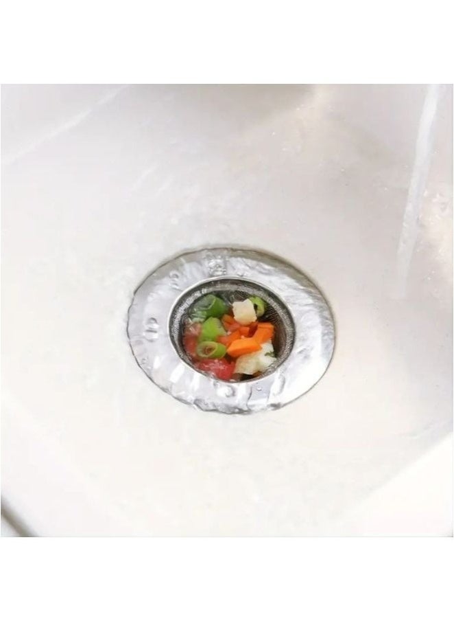 2Pcs Kitchen Sink Strainer Stainless Steel Hair Catcher Strainer Basket for Kitchen Sink Bathroom Tub Wash Basin Balcony Drain Hole 7.2cm 9 cm - Image 3