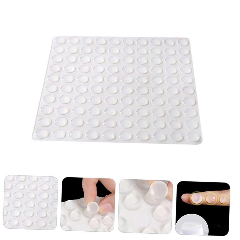50 Pcs White Silicone Adhesive Door Pads Self Stick Bumpers For Cabinet Furniture Sound Dampening - Image 5