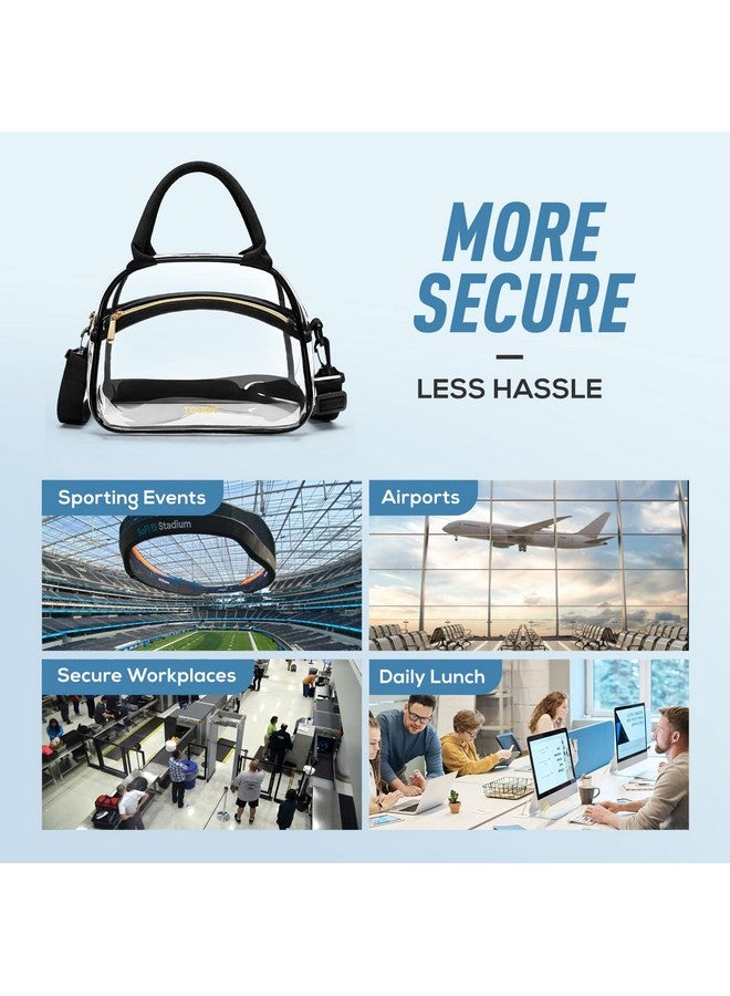 TOURIT Stadium Approved Clear Lunch Bag Transparent Bag with Adjustable Strap Clear Lunch Box for Women Men Work - Image 2