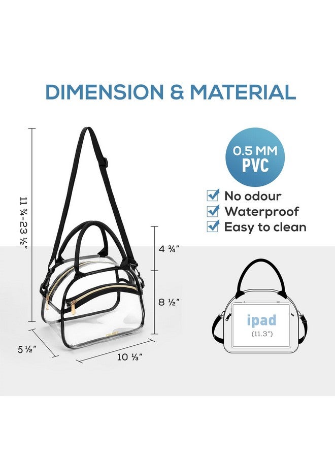 TOURIT Stadium Approved Clear Lunch Bag Transparent Bag with Adjustable Strap Clear Lunch Box for Women Men Work - Image 3