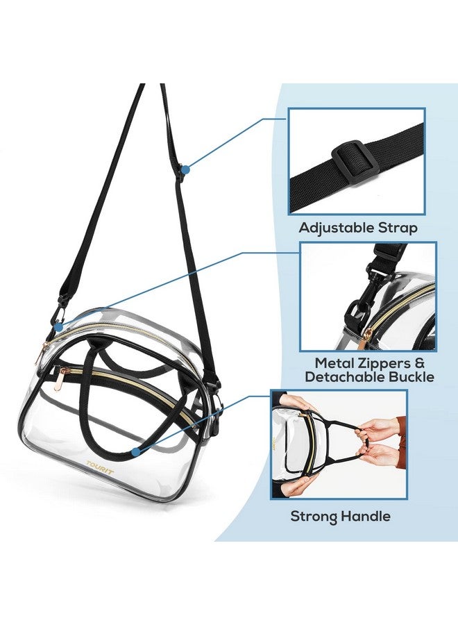 TOURIT Stadium Approved Clear Lunch Bag Transparent Bag with Adjustable Strap Clear Lunch Box for Women Men Work - Image 5