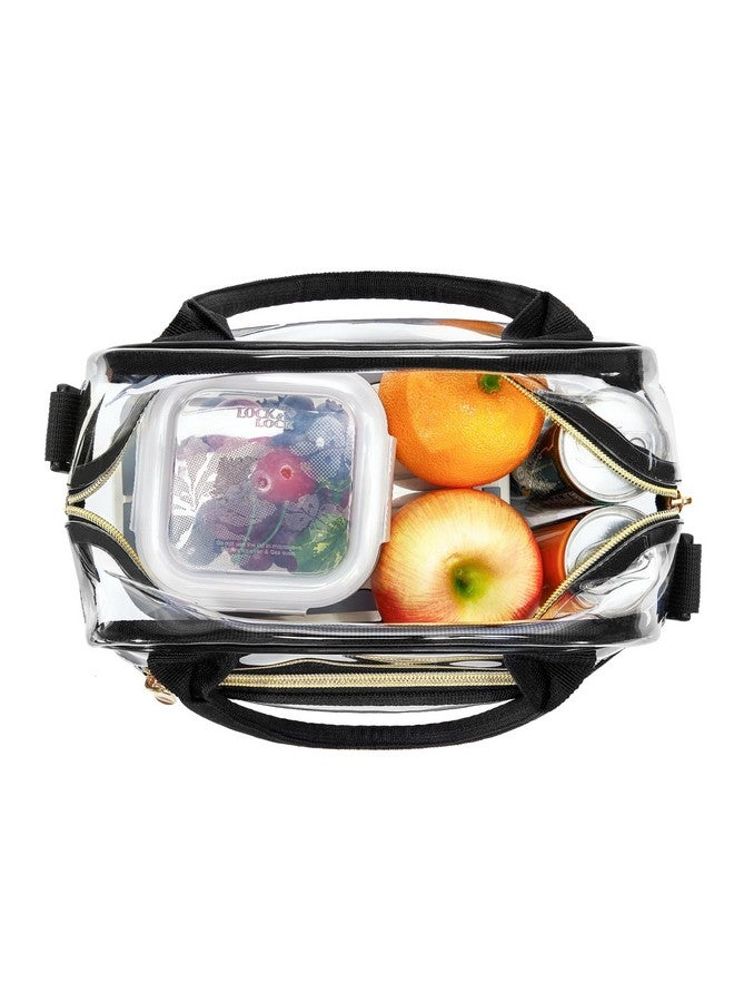 TOURIT Stadium Approved Clear Lunch Bag Transparent Bag with Adjustable Strap Clear Lunch Box for Women Men Work - Image 4