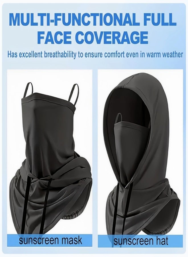 LECHI Balaclava Sun UV Protection Hood Breathable Full Head Mask Face Cover for Men Women Fishing Cycling,2 Pack - Image 5