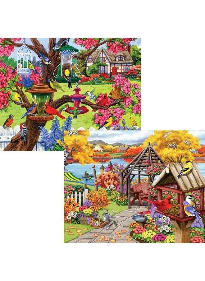 Bits and Pieces 4 In 1 Multi Pack 500 Piece Jigsaw Puzzles For Adults 500 Pc Puzzle Set Bundle By Nancy Wernersbach 16" X 20" (41Cm X 51Cm)  - Image 5