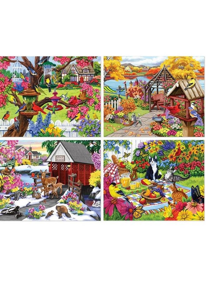 Bits and Pieces 4 In 1 Multi Pack 500 Piece Jigsaw Puzzles For Adults 500 Pc Puzzle Set Bundle By Nancy Wernersbach 16" X 20" (41Cm X 51Cm)  - Image 3