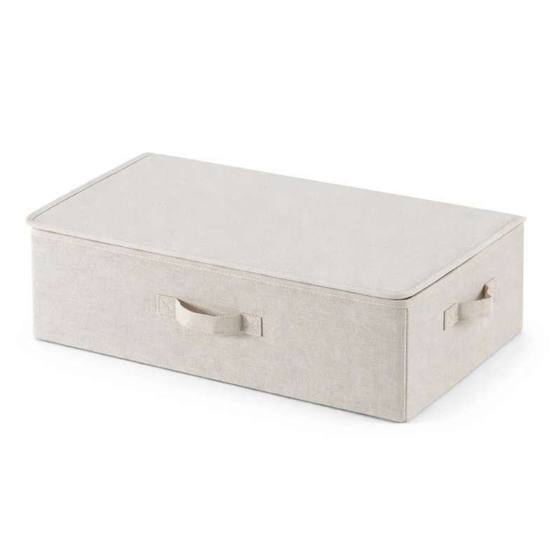 Pan Home Aria Fabric Storage Box with Lid 61.6x38.1x16.5 - Cream - 262MTV9900059 - Image 3