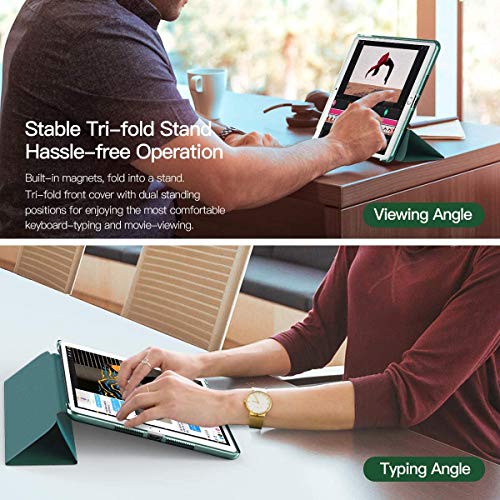 MOCA for New iPad 9.7 inch 2018 2017 5 6 5th 6th gen Generation A1893 A1954 iPad Smart Stand flip Cover case (Mid-Night Green) - Image 4