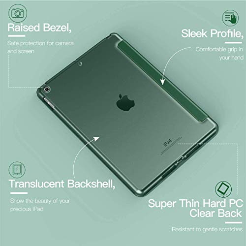 MOCA for New iPad 9.7 inch 2018 2017 5 6 5th 6th gen Generation A1893 A1954 iPad Smart Stand flip Cover case (Mid-Night Green) - Image 2