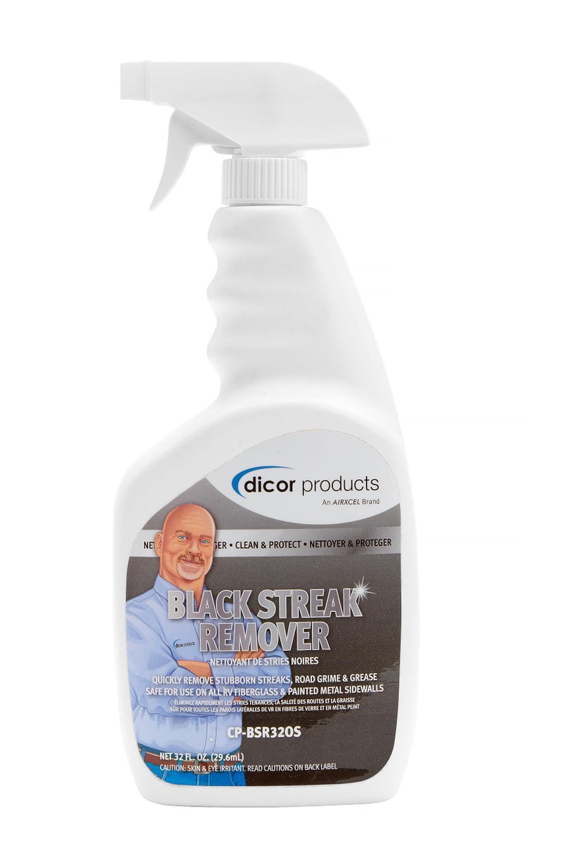 Dicor ديكور CP-BSR320S مزيل البقع السوداء رذاذ تنظيف لأسطح المركبات الترفيهية والخارجية، أبيض - Image 1