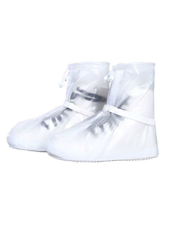 NIBEMINENT Waterproof Anti-Slip Elastic Strap Shoes Cover Transparent  - Image 1