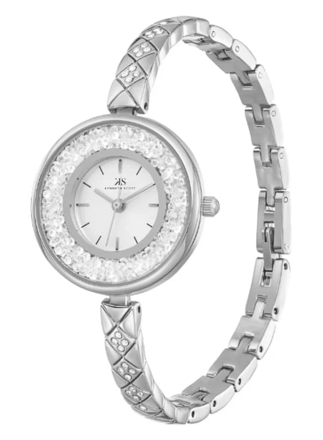 KENNETH SCOTT Stainless Steel Analog Watch K23515-SBSS - 30 mm