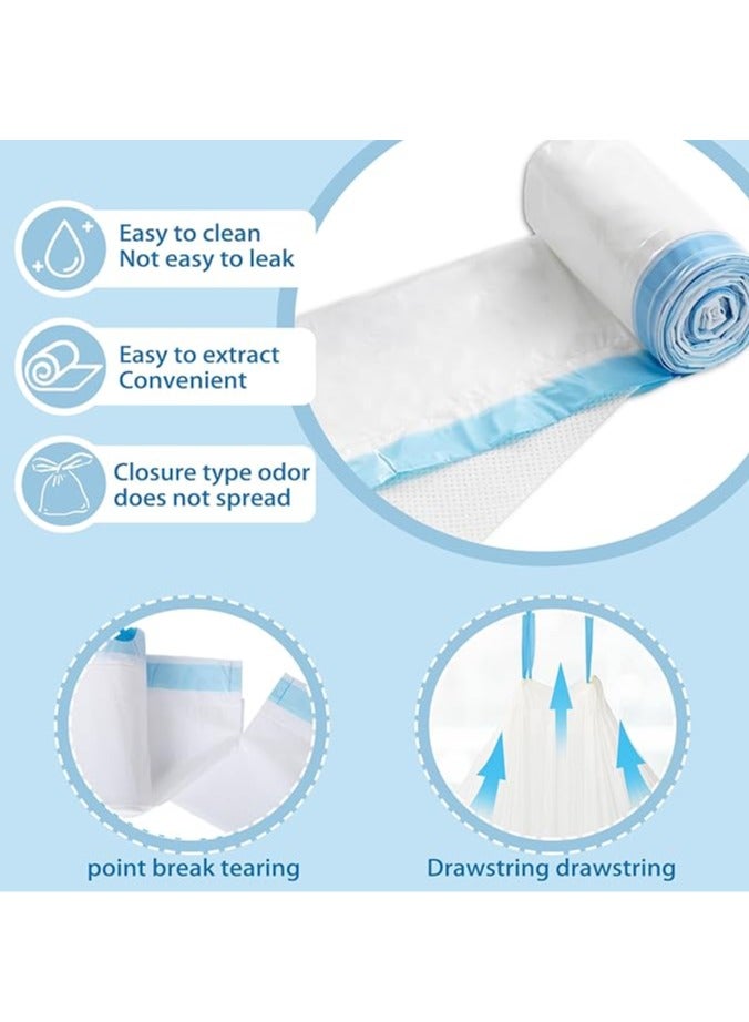 عام عنوان منتج: مجموعة من 40 كيس كرسي قابل للتخلص منه وم двигат للتسرب مع ما MANAGEMENT ماص - كيس تواليت محمول شامل - Image 3