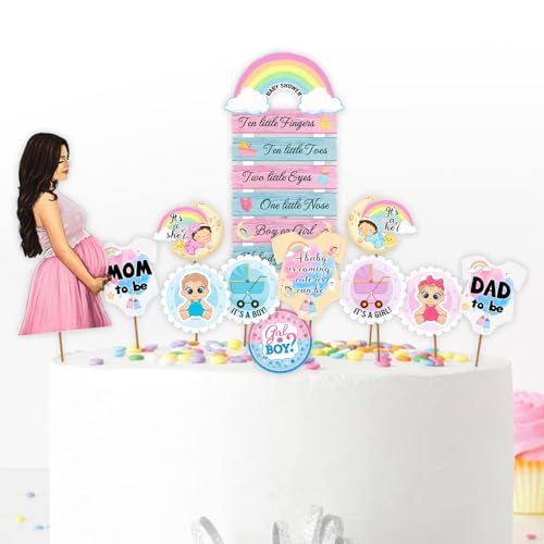Suruchi Strokes Baby Shower Cake Topper | Cake Decoration Item For Mom To Be | Baby Shower Ceremony - Image 1