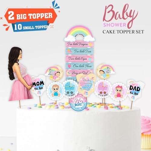 Suruchi Strokes Baby Shower Cake Topper | Cake Decoration Item For Mom To Be | Baby Shower Ceremony - Image 3