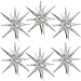 BBPOOL 6 Pcs Silver Star Balloons22 Inch Silver Starburst Balloons Star Foil Mylar Balloons for Birthday Party Wedding New Year Anniversary Graduation Decorations - Image 2