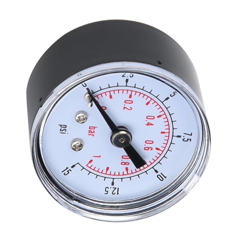 Acouto Pressure Gauge, Hanical Pressure Gauge for Oil /8i T Back Connection (0-15psi,0-1bar) - Image 5