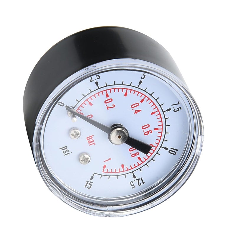 Acouto Pressure Gauge, Hanical Pressure Gauge for Oil /8i T Back Connection (0-15psi,0-1bar) - Image 4