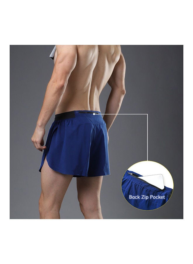 NIBEMINENT 2 in 1 Athletic Zipper Pocket Dry Shorts L 17.00 X 3.00 16.00cm - Image 4