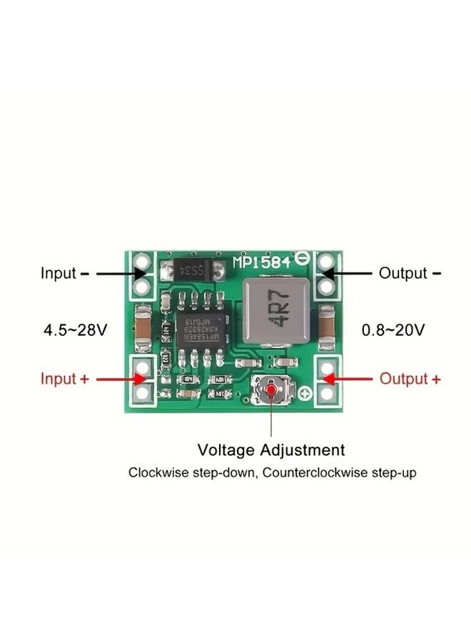 MP1584EN 2pcs DC DC Power Supply Module 3A Adjustable Output 12V 9V 5V 3V For Single Board Computers - Image 4