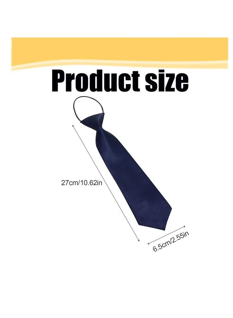 أخبار 3 قطع مربوطة مسبقا أطفال العنق ، وعرق العنق قابلة للتعديل ، وحجم واحد ، وعلاقات الأطفال المرنة ، وربطة التعادل الرسمية - Image 2