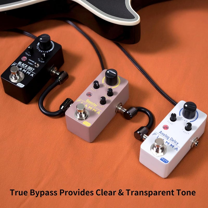 FLAMMA FC18 Booster Pedal Boost Guitar Pedal for Electric Guitar and Bass Compact Size True Bypass - Image 3